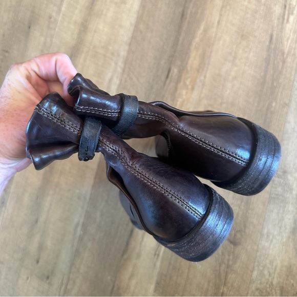 AS98 Brown Leather Booties - Picture 6 of 10